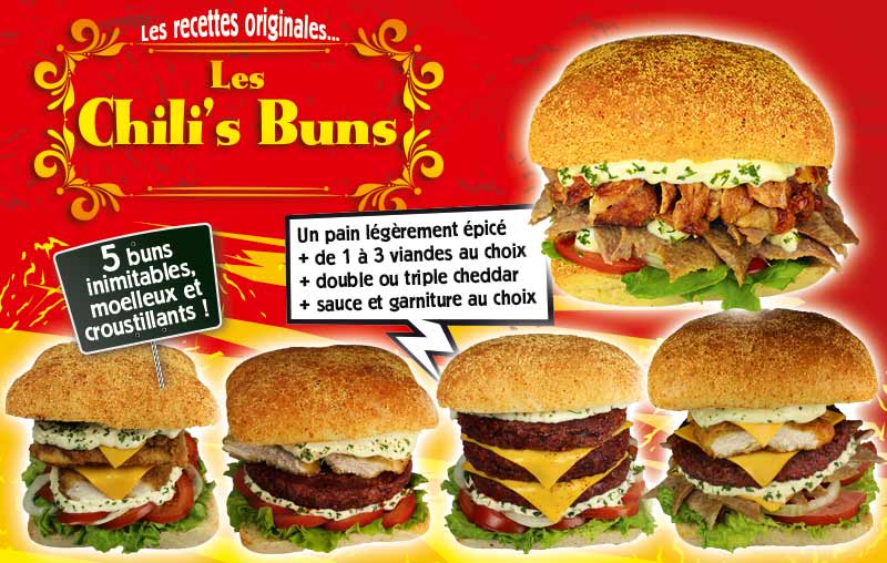 recettes originales : chilli's buns