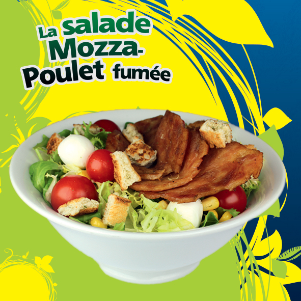 Salade Mozza-Poulet fumé