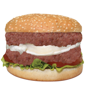 double hamburger chevre